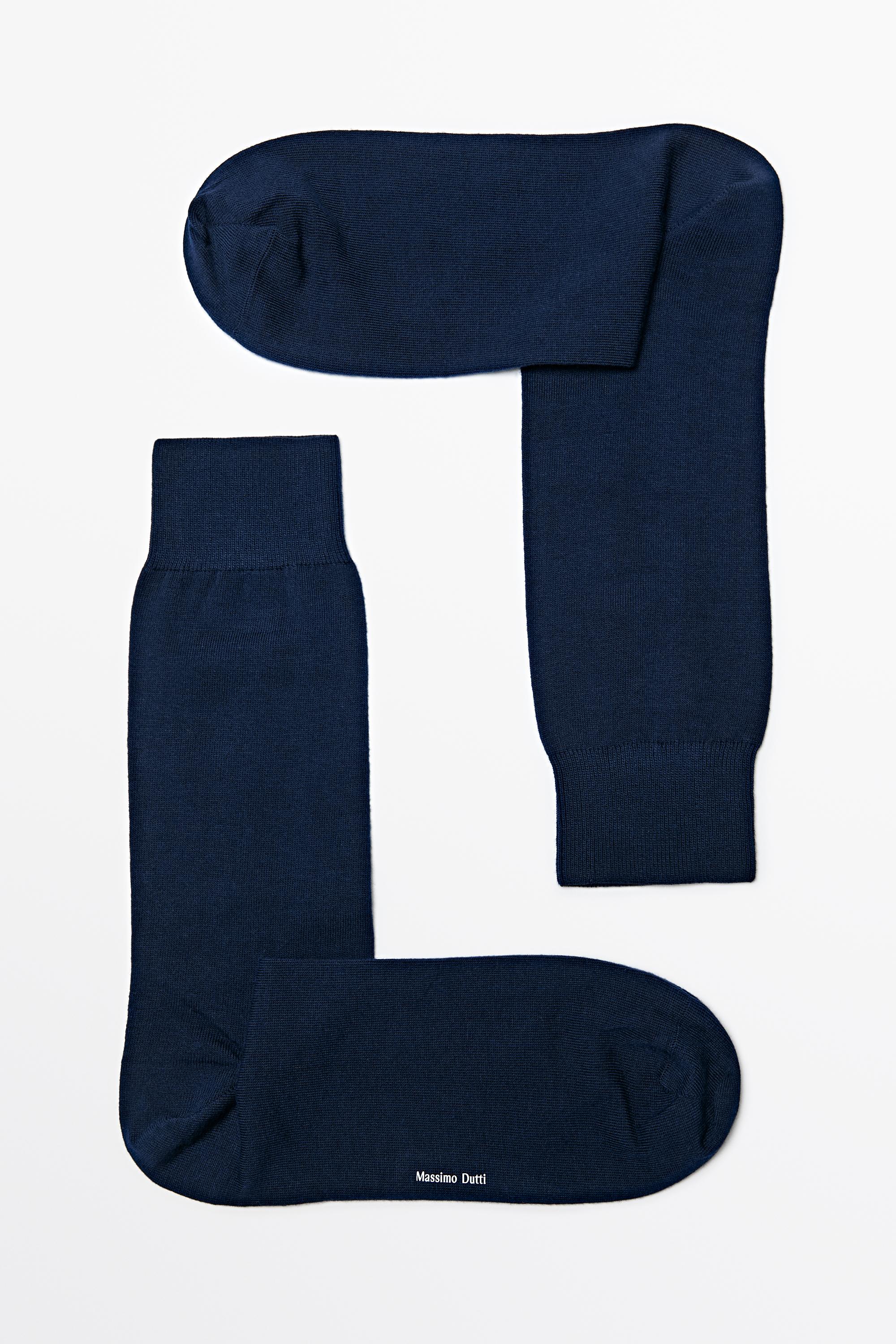 Chaussettes en maille lisse de coton mélangé